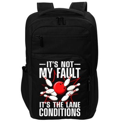 Funny Bowling For Women Bowler Team Bowling Lane Spare Impact Tech Backpack