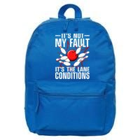 Funny Bowling For Women Bowler Team Bowling Lane Spare 16 in Basic Backpack