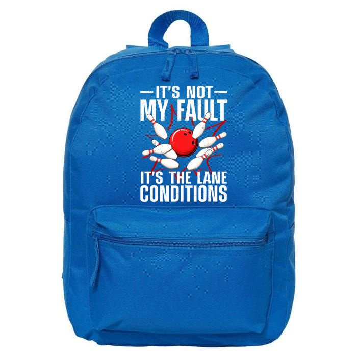 Funny Bowling For Women Bowler Team Bowling Lane Spare 16 in Basic Backpack