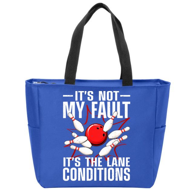 Funny Bowling For Women Bowler Team Bowling Lane Spare Zip Tote Bag