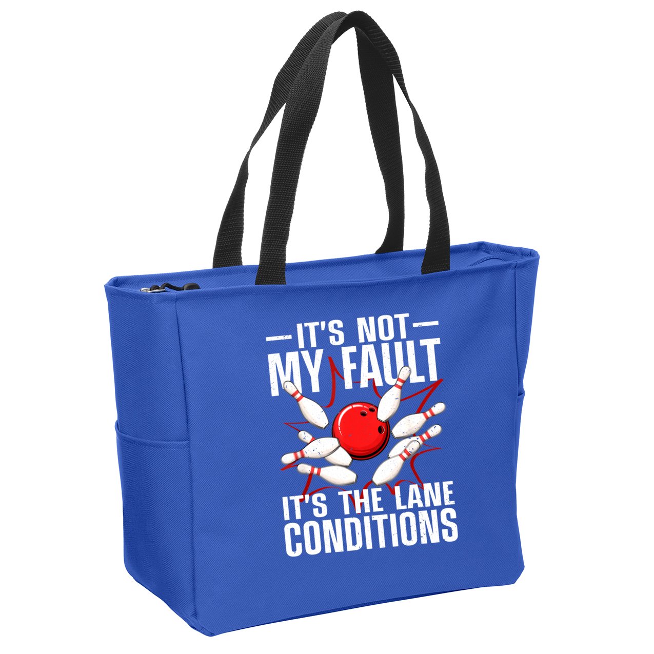 Funny Bowling For Women Bowler Team Bowling Lane Spare Zip Tote Bag