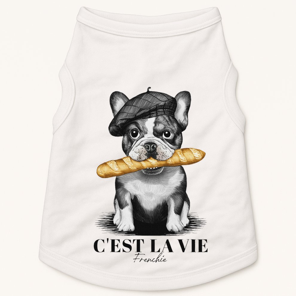 French Bulldog Frenchie Dog Lover Dad Dog Mom CEst La Vie Doggie Tank