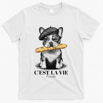 French Bulldog Frenchie Dog Lover Dad Dog Mom CEst La Vie T-Shirt
