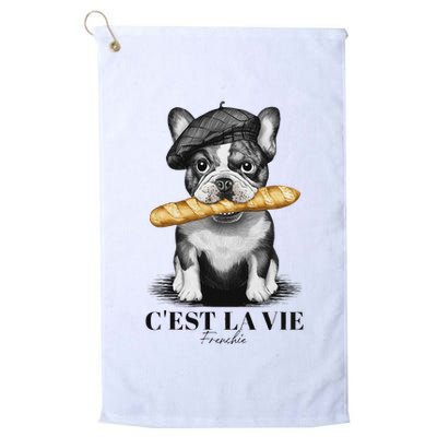 French Bulldog Frenchie Dog Lover Dad Dog Mom CEst La Vie Golf Towel