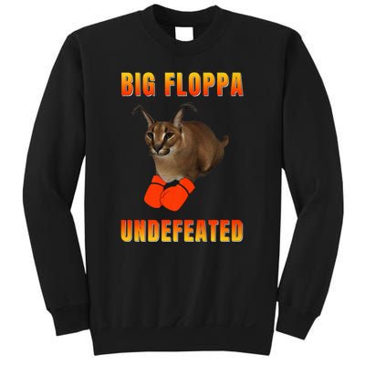 Funny Big Floppa Undefeated Champion, Meme Cat Sweatshirt