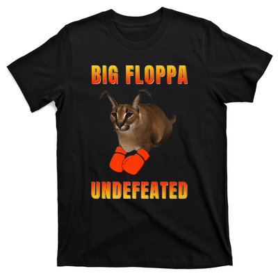 Funny Big Floppa Undefeated Champion, Meme Cat T-Shirt