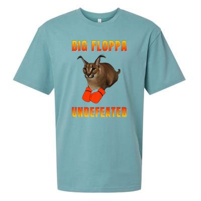 Funny Big Floppa Undefeated Champion, Meme Cat Sueded Cloud Jersey T-Shirt