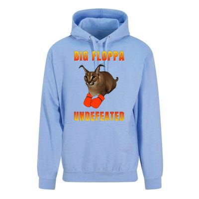 Funny Big Floppa Undefeated Champion, Meme Cat Unisex Surf Hoodie