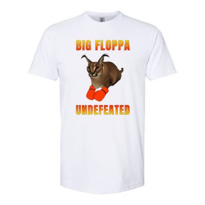 Funny Big Floppa Undefeated Champion, Meme Cat Softstyle CVC T-Shirt