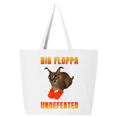 Funny Big Floppa Undefeated Champion, Meme Cat 25L Jumbo Tote