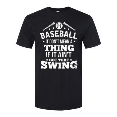 Funny Baseball Softstyle® CVC T-Shirt