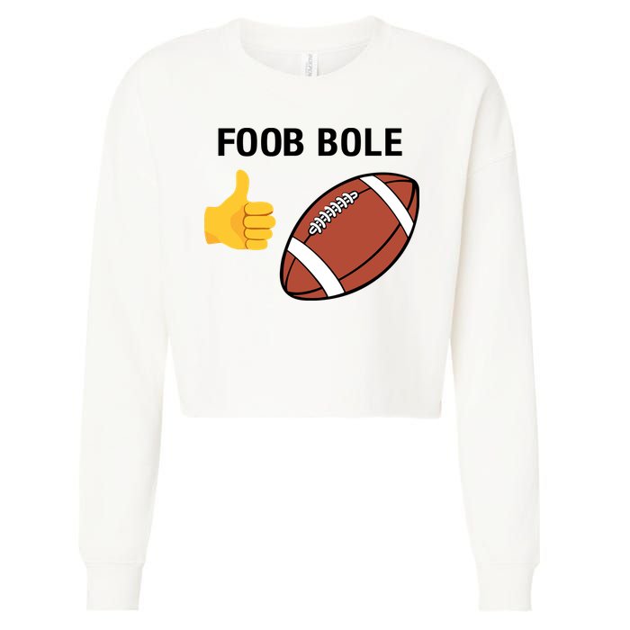 Foob Bole Cropped Pullover Crew