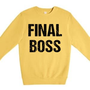 Final Boss Premium Crewneck Sweatshirt