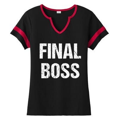 Final Boss Ladies Halftime Notch Neck Tee