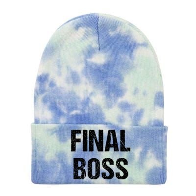 Final Boss Tie Dye 12in Knit Beanie