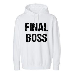 Final Boss Garment-Dyed Fleece Hoodie