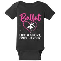 Funny Ballet For Women Girl Ballerina Dance Recital Sports Baby Bodysuit