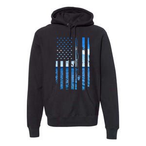 Funny Bass Fishing Usa Premium Hoodie