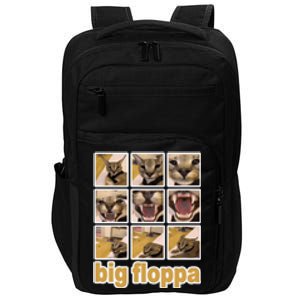 Funny Big Floppa Meme Cat Impact Tech Backpack