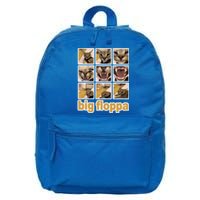 Funny Big Floppa Meme Cat 16 in Basic Backpack