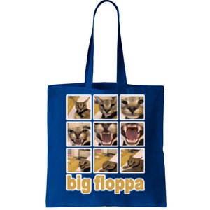 Funny Big Floppa Meme Cat Tote Bag