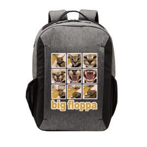 Funny Big Floppa Meme Cat Vector Backpack