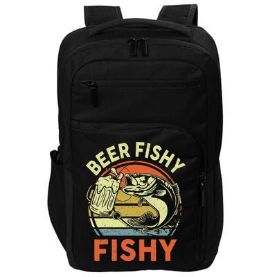 funny Bass Fishing Beer Fishy Reel Cool Dad Impact Tech Backpack