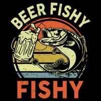 funny Bass Fishing Beer Fishy Reel Cool Dad 16 in Basic Backpack
