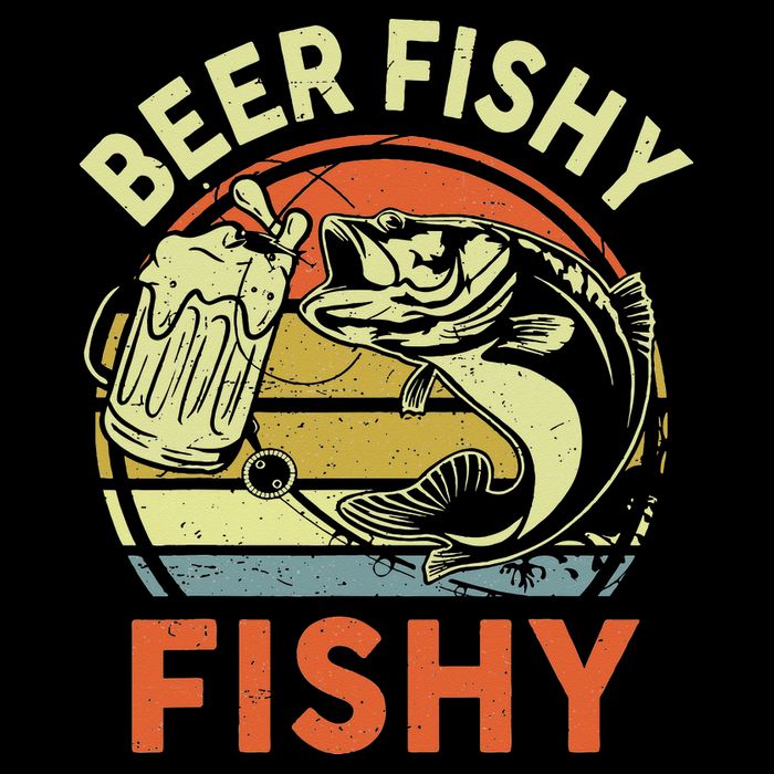 funny Bass Fishing Beer Fishy Reel Cool Dad 16 in Basic Backpack