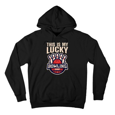 Funny Bowling For Men Women Retro Bowling Bowler Team League Hoodie