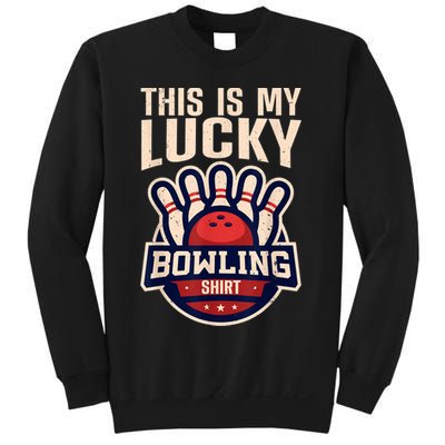 Funny Bowling For Men Women Retro Bowling Bowler Team League Sweatshirt