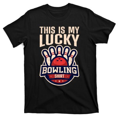 Funny Bowling For Men Women Retro Bowling Bowler Team League T-Shirt