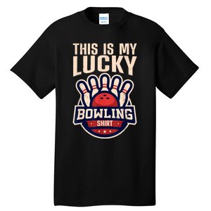 Funny Bowling For Men Women Retro Bowling Bowler Team League Tall T-Shirt