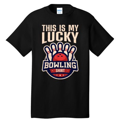 Funny Bowling For Men Women Retro Bowling Bowler Team League Tall T-Shirt