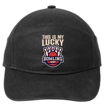 Funny Bowling For Men Women Retro Bowling Bowler Team League 7-Panel Snapback Hat