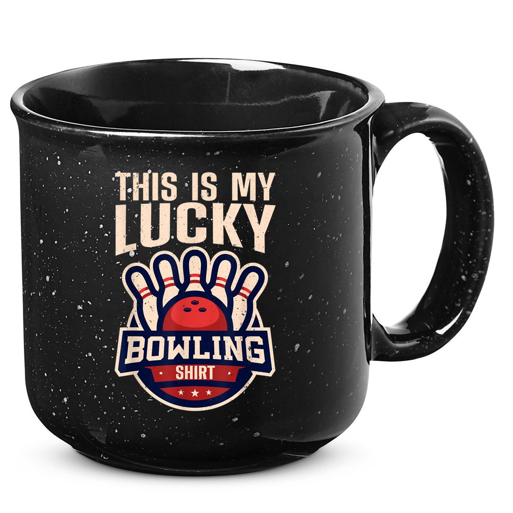 Funny Bowling For Men Women Retro Bowling Bowler Team League 15oz Campfire Ceramic Mug