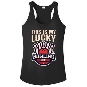 Funny Bowling For Men Women Retro Bowling Bowler Team League Ladies PosiCharge Competitor Racerback Tank