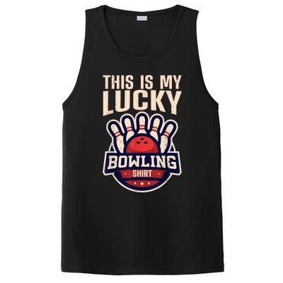 Funny Bowling For Men Women Retro Bowling Bowler Team League PosiCharge Competitor Tank