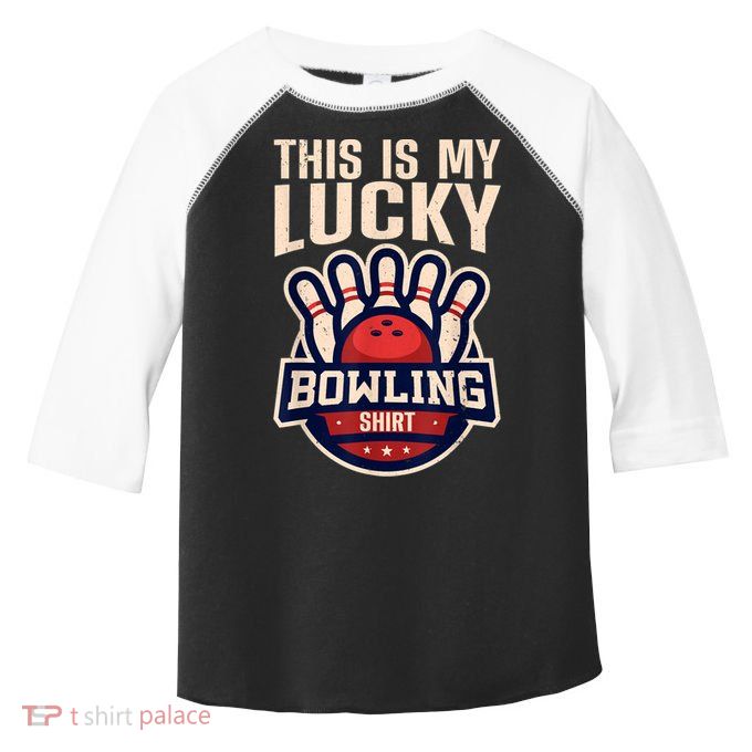 Funny Bowling For Men Women Retro Bowling Bowler Team League Toddler Fine Jersey T-Shirt