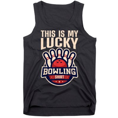 Funny Bowling For Men Women Retro Bowling Bowler Team League Tank Top
