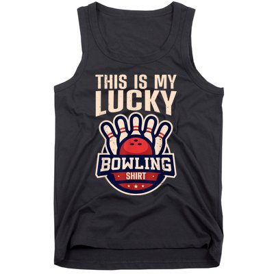 Funny Bowling For Men Women Retro Bowling Bowler Team League Tank Top