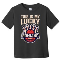 Funny Bowling For Men Women Retro Bowling Bowler Team League Toddler T-Shirt