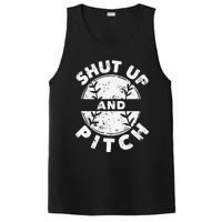 Funny Baseball Fan Love Shut Up And Pitch PosiCharge Competitor Tank