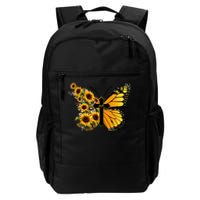 Floral Butterfly Faith Cross Daily Commute Backpack