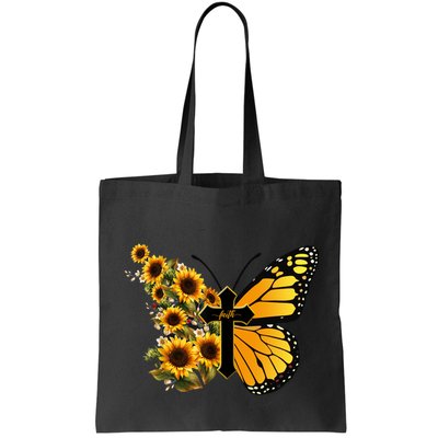Floral Butterfly Faith Cross Bag