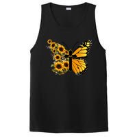 Floral Butterfly Faith Cross PosiCharge Competitor Tank