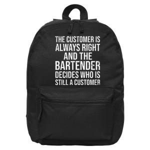 Funny Bartender 16 in Basic Backpack