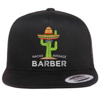 Funny Barber Flat Bill Trucker Hat