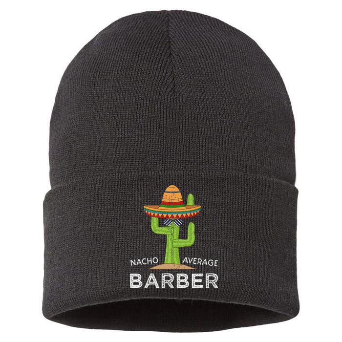 Funny Barber Sustainable Knit Beanie