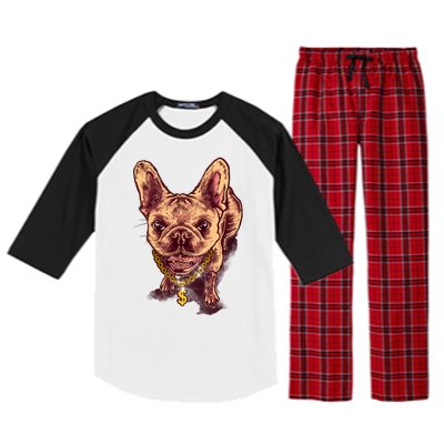 French Bulldog Raglan Sleeve Pajama Set